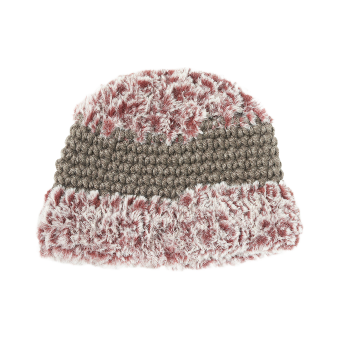 MSFR20AW03BR Misu A Barbe New Furry Hat Burgundy