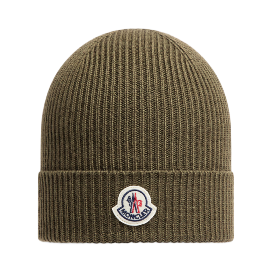 J2-091-3B70500-A9342-818 Moncler Wool Beanie Olive Green - 24FW