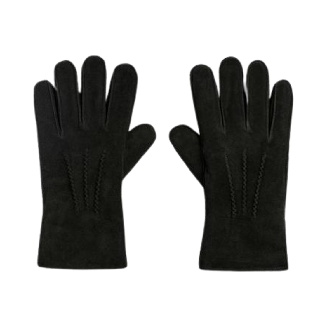 3920/373/800 Zara Stitch Leather Gloves Black