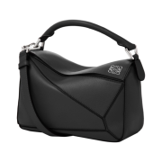 Loewe Small Puzzle Bag in Classic Calfskin Black