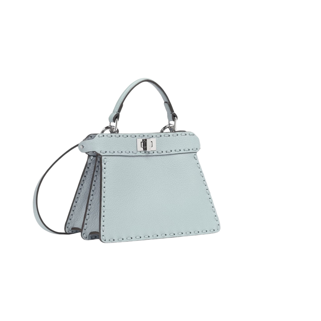 8BN335ARBBF1NQ0 Fendi Peekaboo I See U Petit Selleria Bag Light Blue - #2