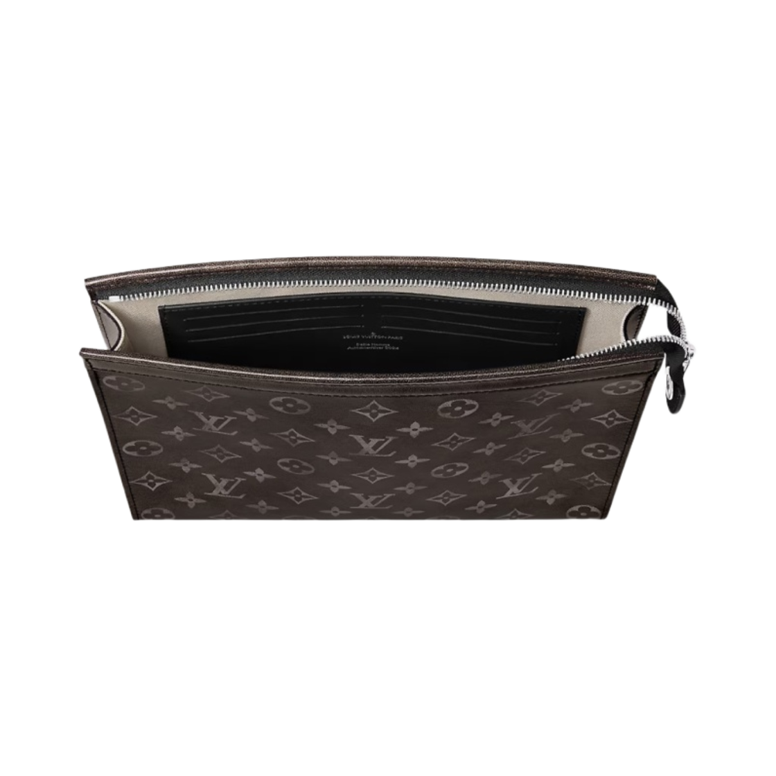 M11764 Louis Vuitton Pochette Voyage MM Monogram Black White - #3