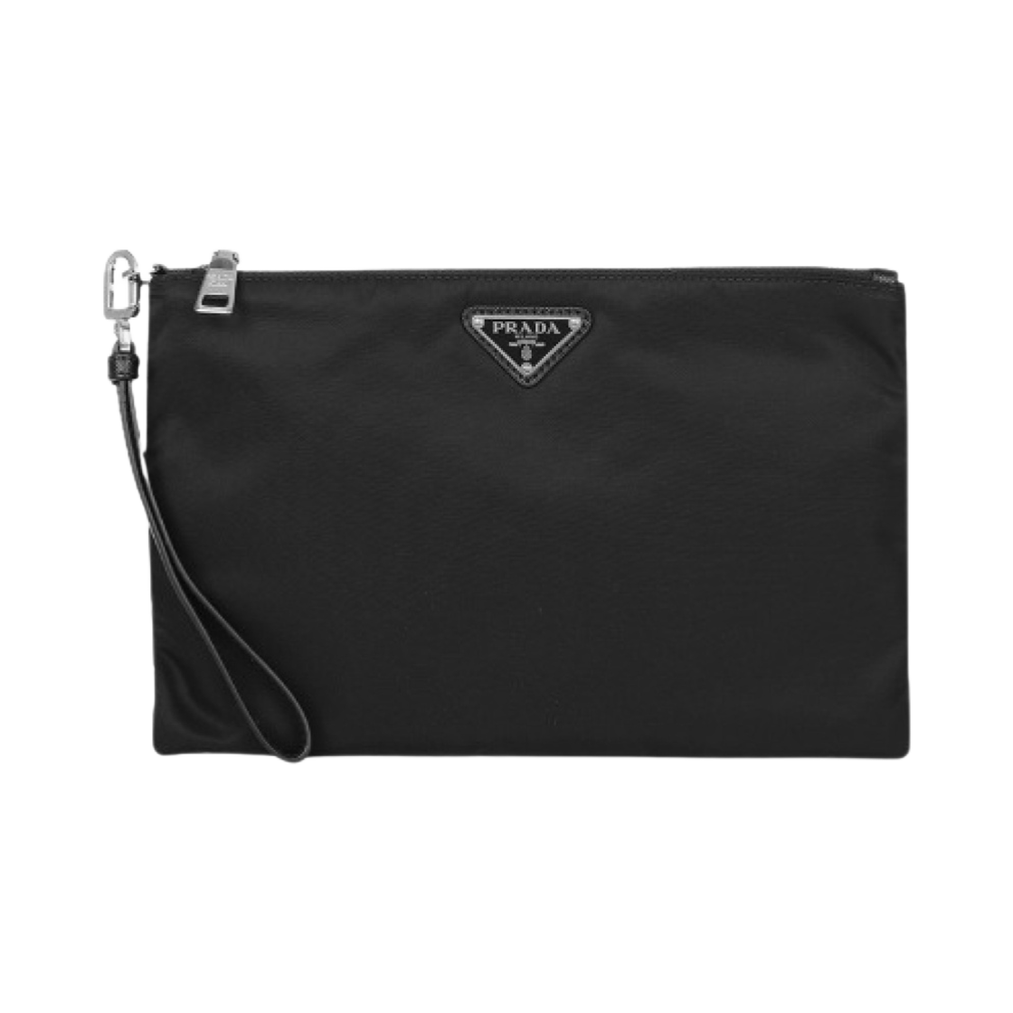 프라다 리나일론 앤 사피아노 레더 파우치 블랙(Prada Re-Nylon and Saffiano Leather Pouch Black)