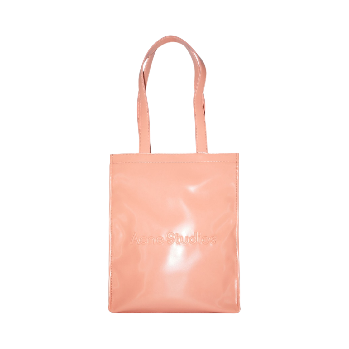 C10178-AD2 Acne Studios Logo Shoulder Tote Bag Salmon Pink