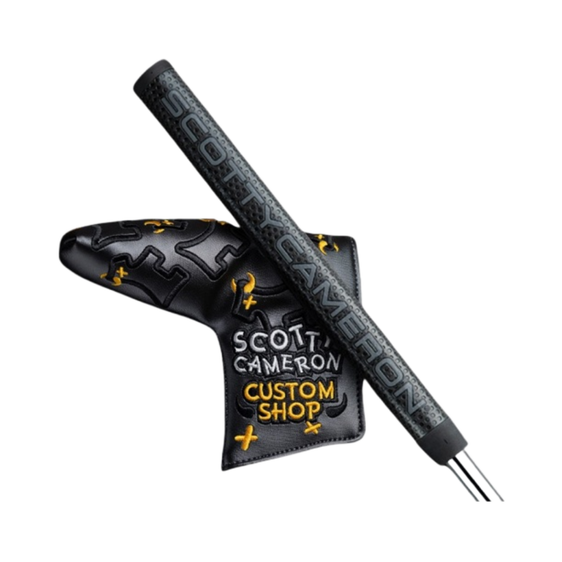 타이틀리스트 스카티 카메론 스페셜 셀렉트 뉴포트 2.5 모토 정크 야드 도그 헤드커버 블랙 마타도르 그립 퍼터 34.5인치 그린 블랙 그린 실버(Titleist Scotty Cameron Special Select Newport 2.5 Moto Junk Yard Dog Headcover Black Matador Grip Putter 34.5-Inch Green Black Green Silver) - 3