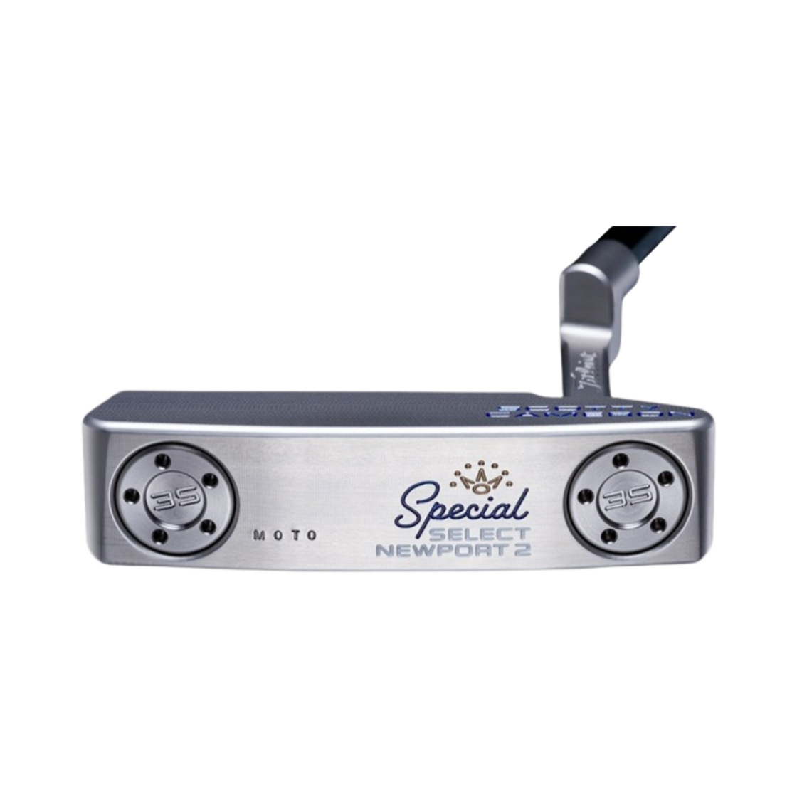 타이틀리스트 스카티 카메론 스페셜 셀렉트 뉴포트 2 모토 네온 정크 야드 도그 헤드커버 블루 마타도르 그립 퍼터 34.5인치 블루 실버(Titleist Scotty Cameron Special Select Newport 2 Moto Neon Junk Yard Dog Headcover Blue Matador Grip Putter 34.5-Inch Blue Silver) - 2