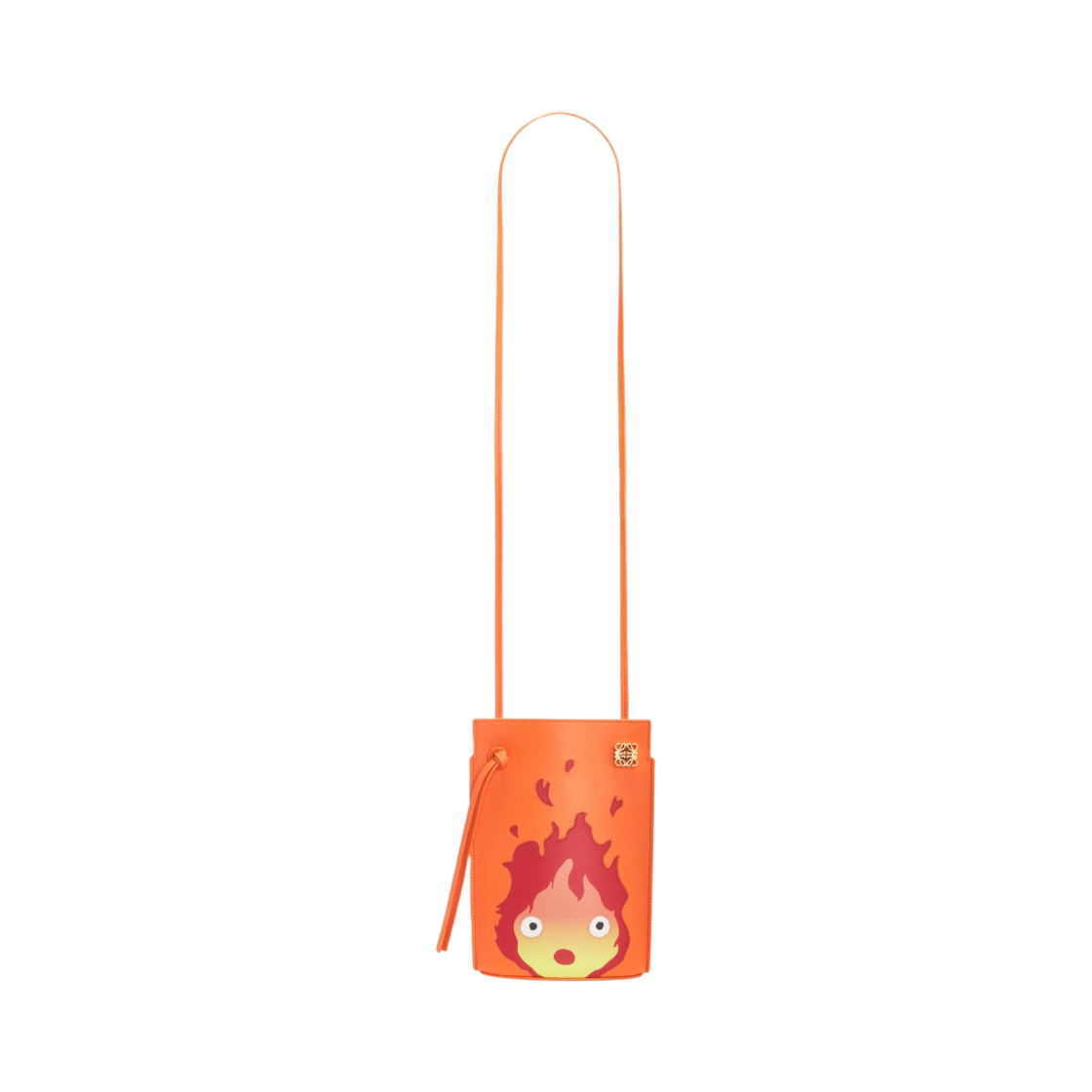 로에베 x 하울의 움직이는 성 캘시퍼 다이스 포켓 클래식 카프스킨 오렌지(Loewe x Howl's Moving Castle Calcifer Dice Pocket in Classic Calfskin Orange) - 5
