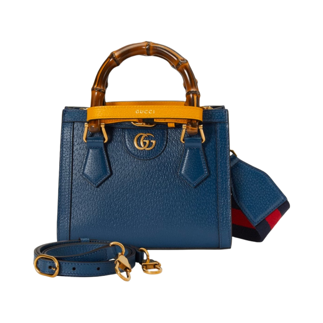 구찌 다이애나 미니 토트백 로얄 블루 레더(Gucci Diana Mini Tote Bag Royal Blue Leather) - 1