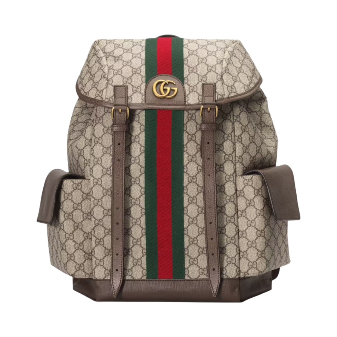 598140-HUHAT-8564 Gucci Ophidia GG Medium Backpack Beige Ebony