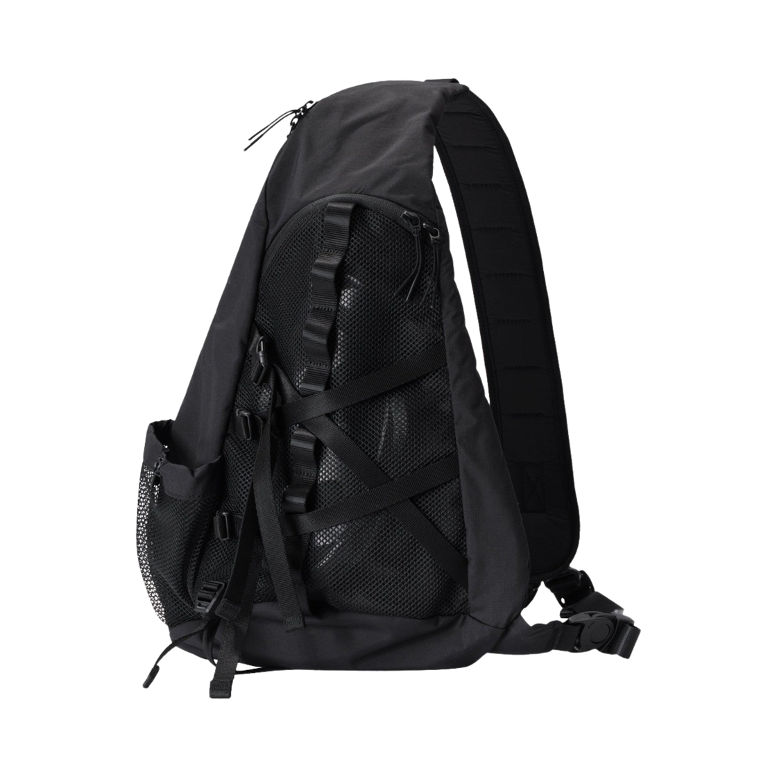 산산기어 RSA 메시 슬링 백 블랙 - 24SS(Sansan Gear RSA Mesh Sling Bag Black - 24SS)