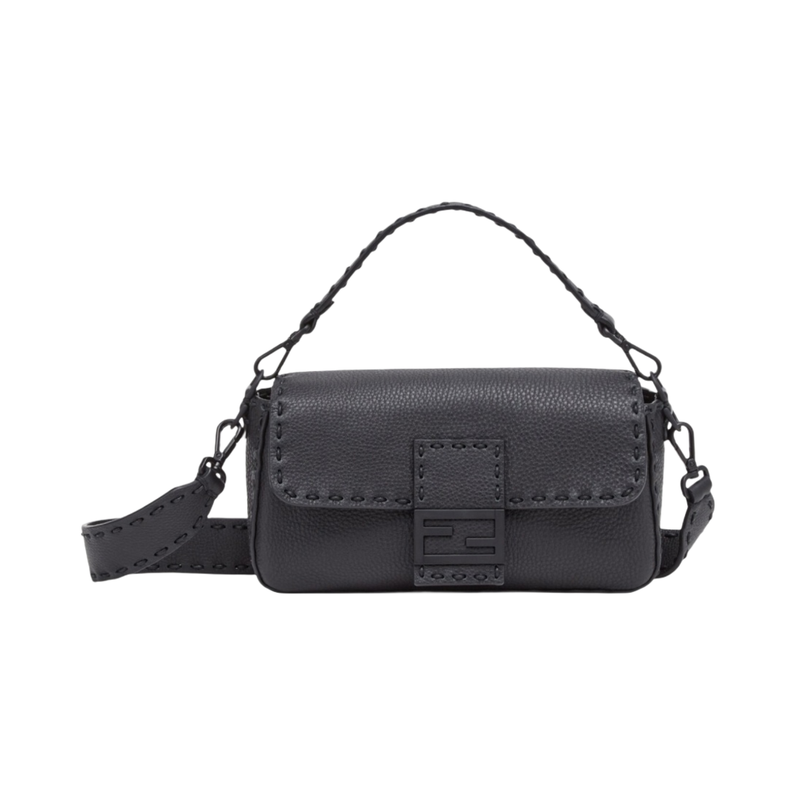 펜디 레귤러 바게트 셀러리아백 블랙(Fendi Regular Baguette Selleria Bag Black) - 1