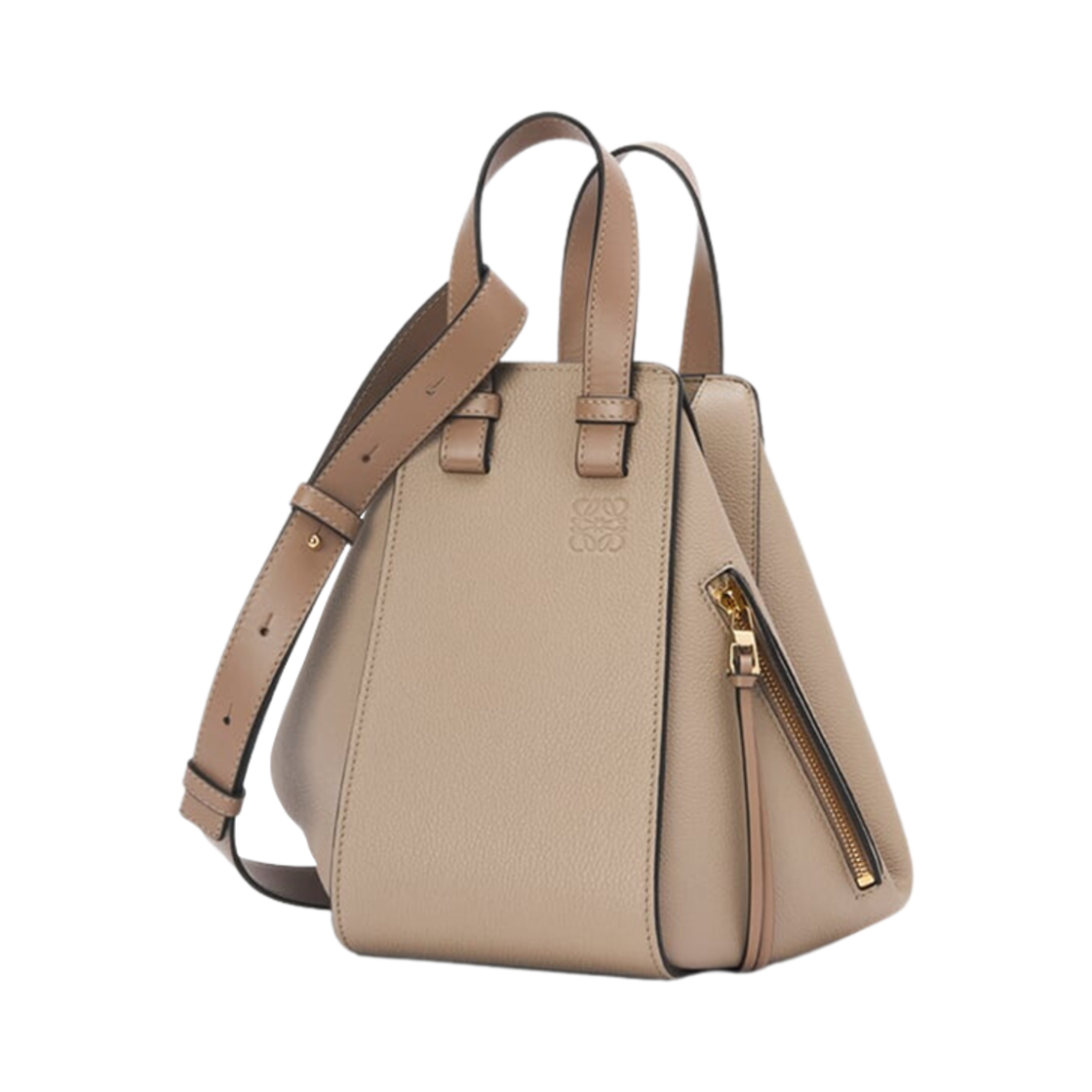 로에베 스몰 해먹 백 인 소프트 그레인드 카프스킨 샌드(Loewe Small Hammock Bag In Soft Grained Calfskin Sand)