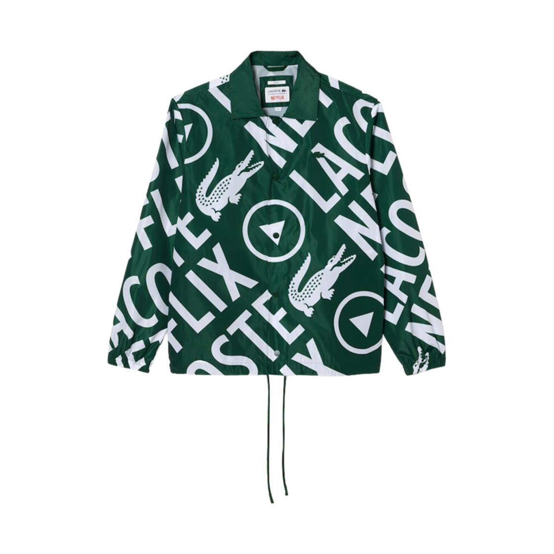 라코스테 x 넷플릭스 AOP 블루종 그린 화이트(Lacoste X Netflix AOP Blouson Green White)