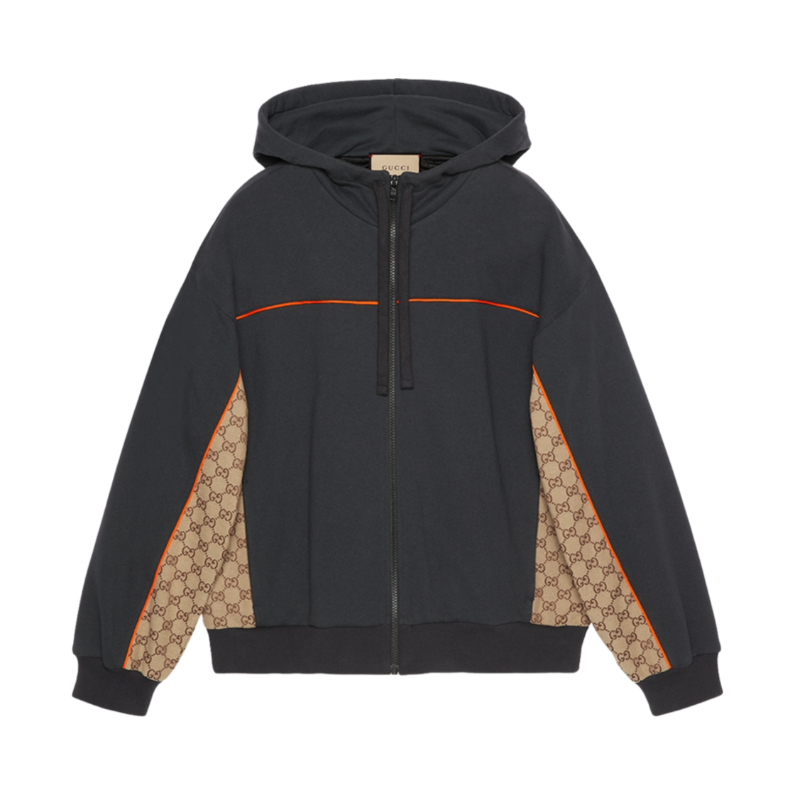 구찌 코튼 저지 집 자켓 다크 그레이(Gucci Cotton Jersey Zip Jacket Dark Grey) - 1