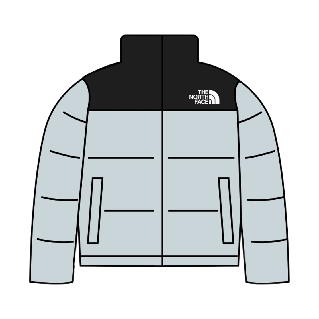 노스페이스 화이트 라벨 노벨티 눕시 다운 자켓 스카이 블루(The North Face White Label Novelty Nuptse Down Jacket Sky Blue)