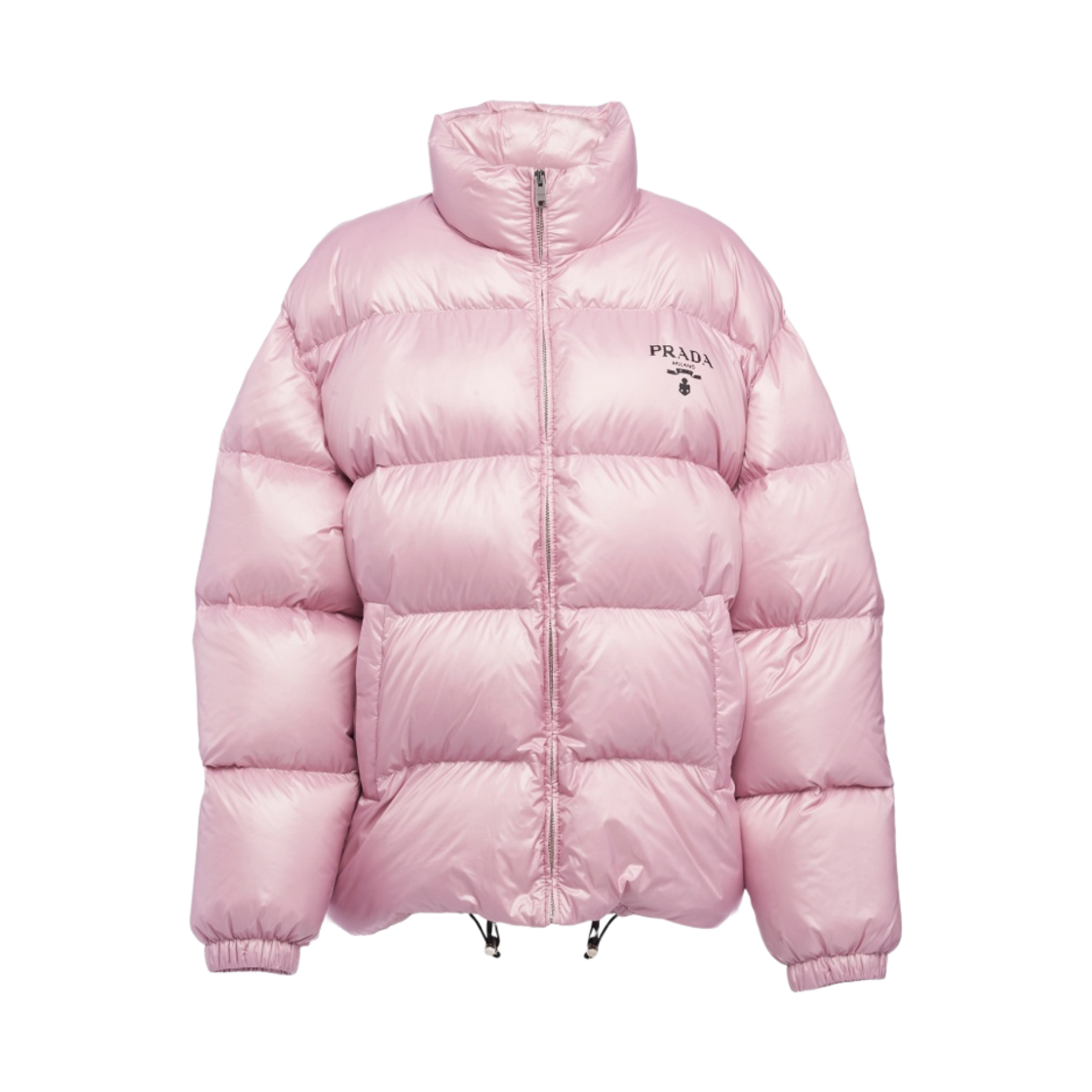 (W) 프라다 리나일론 다운 자켓 앨러베스터 핑크((W) Prada Re-Nylon Down Jacket Alabaster Pink) - 1
