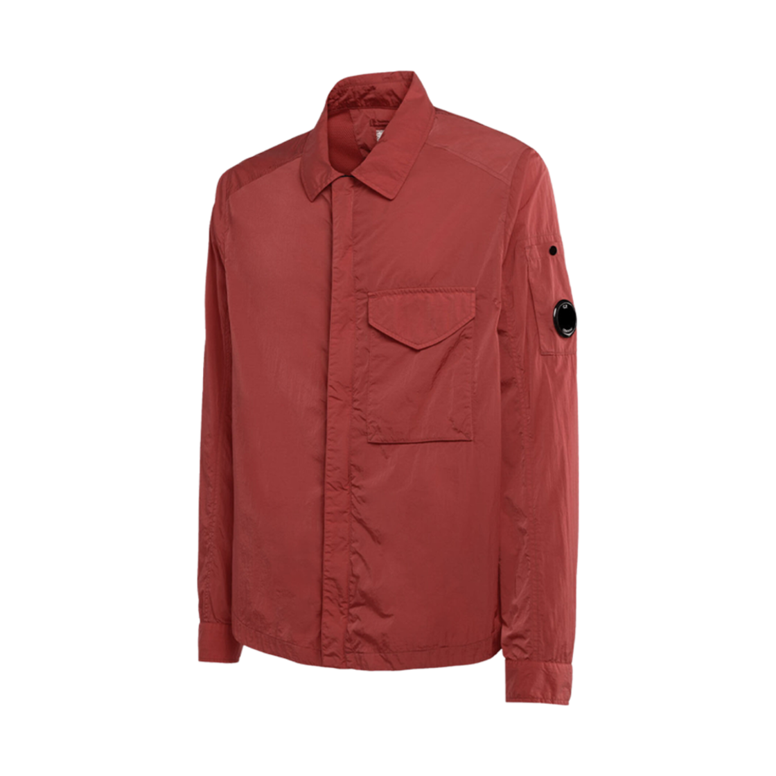 C.P. 컴퍼니 크롬-R 지퍼 오버셔츠 케첩 레드 - 23FW(C.P. Company Chrome-R Zipped Overshirt Ketchup Red - 23FW) - 2