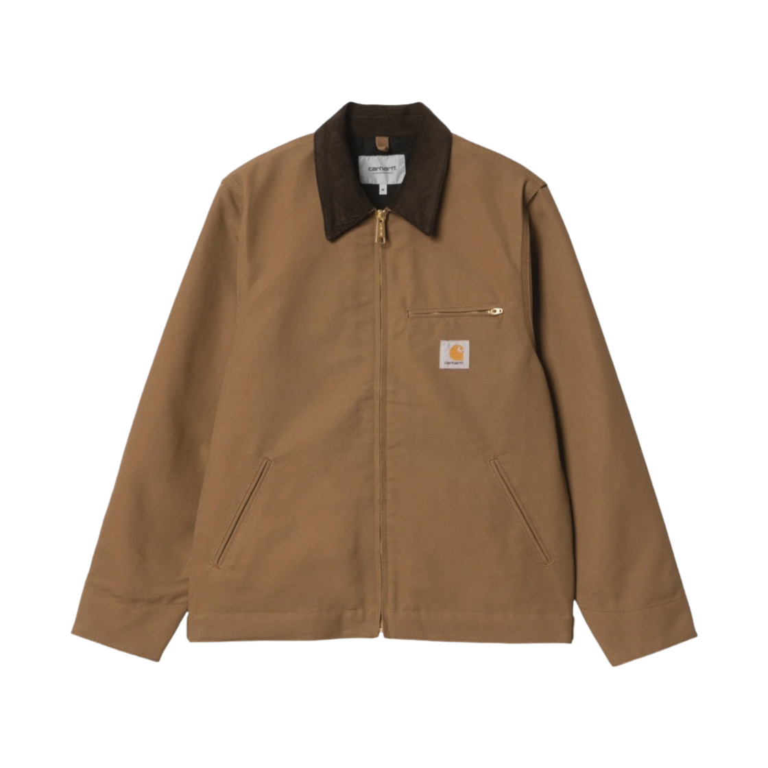 I032940-00S-01 Carhartt WIP Unlined Dearborn Canvas Detroit Jacket Hamilton Brown Rigid - Spring