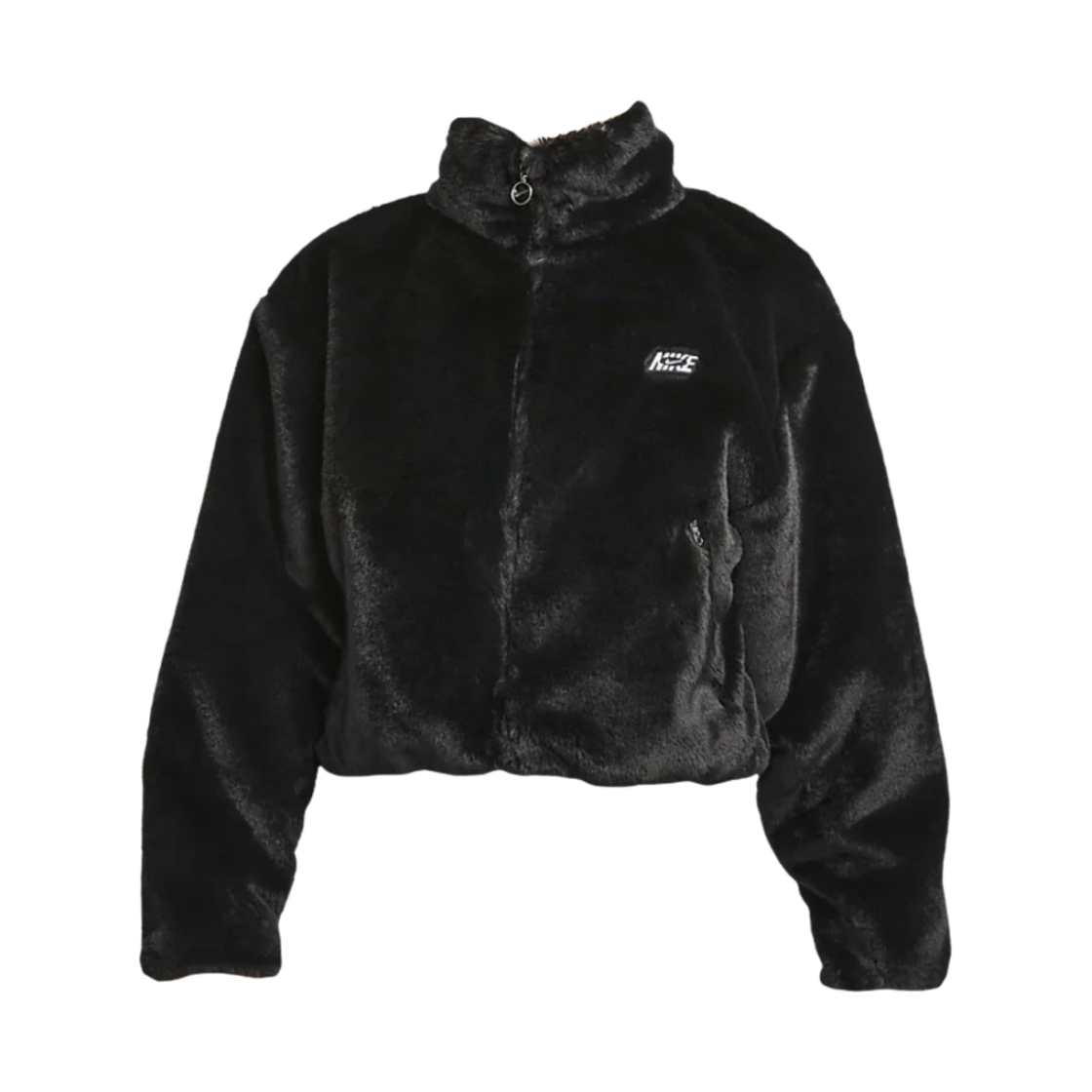 (W) 나이키 NSW 아이콘 클래쉬 풀 집 자켓 블랙 - US/EU((W) Nike NSW Icon Clash Full Zip Jacket Black - US/EU) - 1
