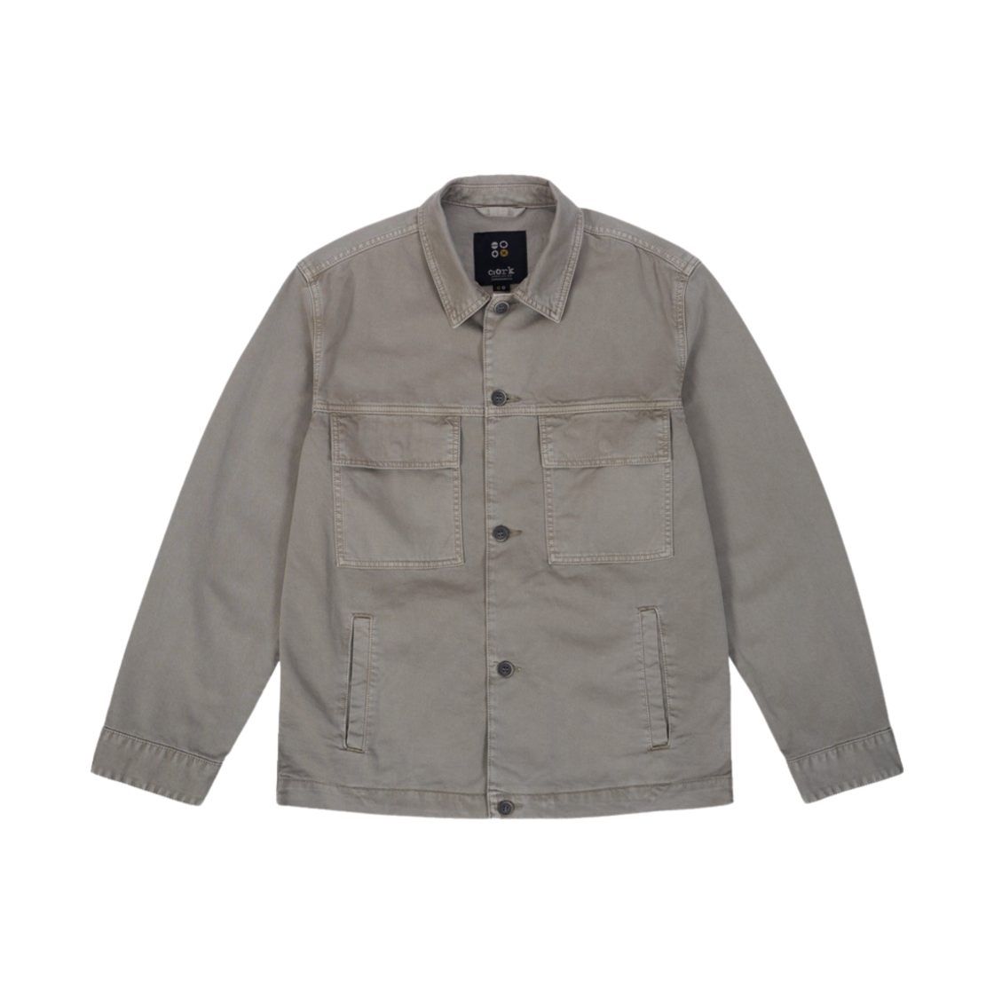 4F03JK38 RYUL+WAI: Denim Pigment Loose Safari Jacket Beige