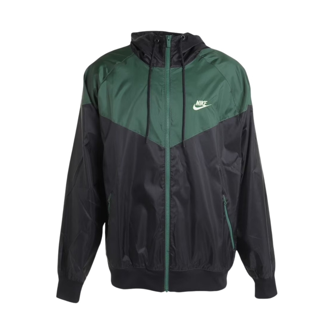 나이키 NSW 윈드러너 후드 자켓 블랙 퍼 - 아시아(Nike NSW Windrunner Hooded Jacket Black Fir - Asia)
