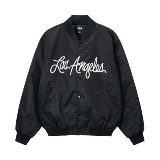 스투시 서프맨 스타디움 자켓 블랙 | Stussy | KREAM