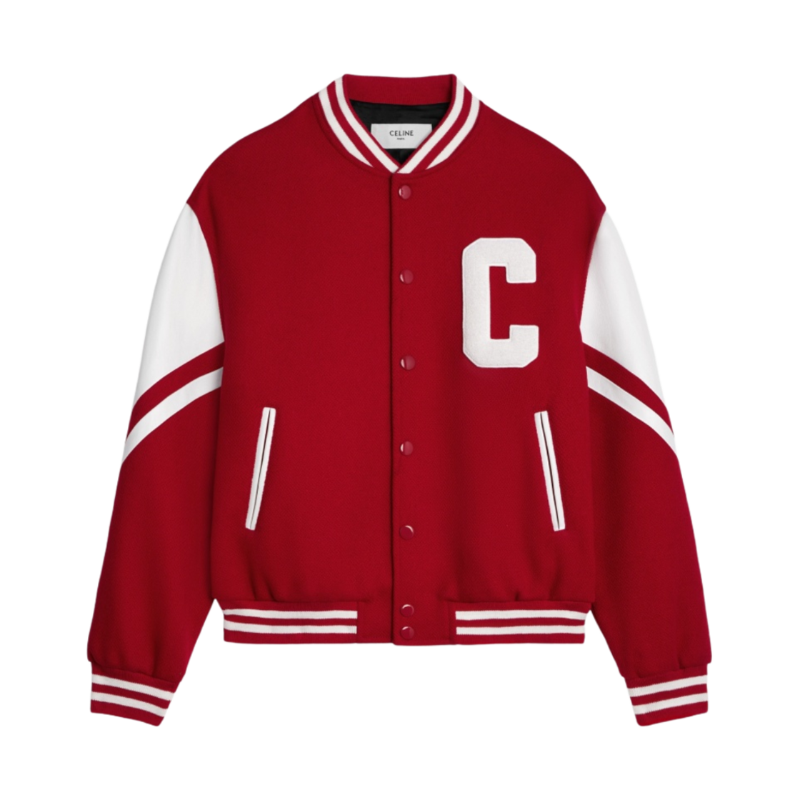 셀린느 잭슨 테디 자켓 아머드 울 레드