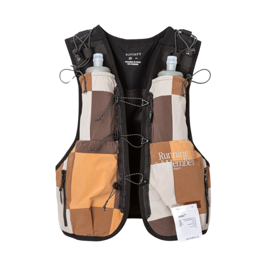 새티스파이 저스티스 코듀라 5L 하이드레이션 베스트 패치워크(Satisfy Justice Cordura 5L Hydration Vest Patchwork)
