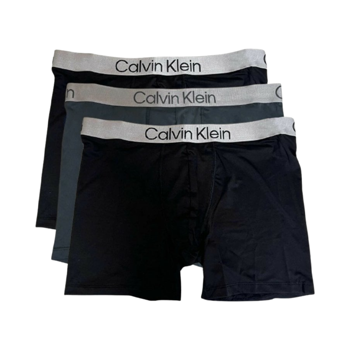 캘빈 클라인 마이크로파이버 3팩 박서 브리프 블랙 그레이(Calvin Klein Microfiber 3-pack Boxer Briefs Black Grey)