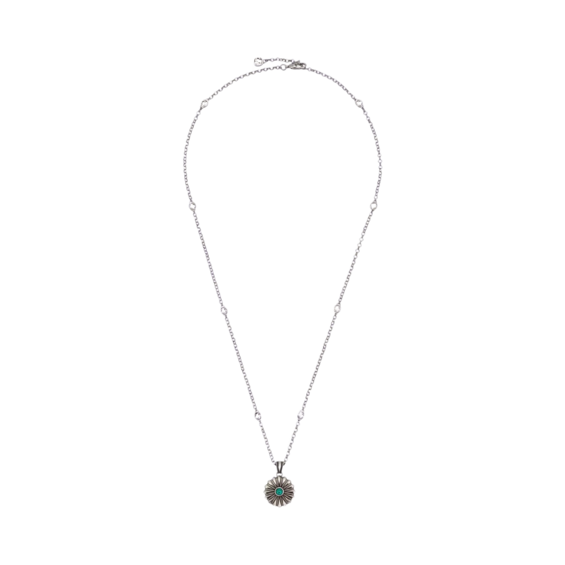 구찌 인터로킹 G 네클리스 플라워 실버