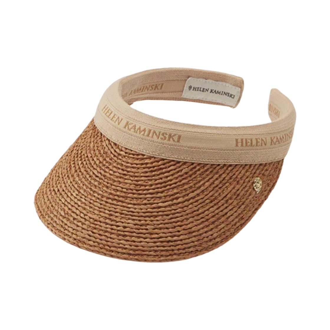 HAT50318 (W) Helen Kaminski Marina Nougat Natural Logo
