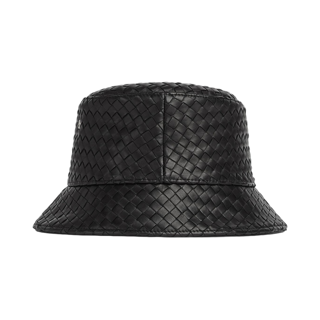 보테가 베네타 인트레치아토 레더 버킷햇 블랙(Bottega Veneta Intrecciato Leather Bucket Hat Black) - 1