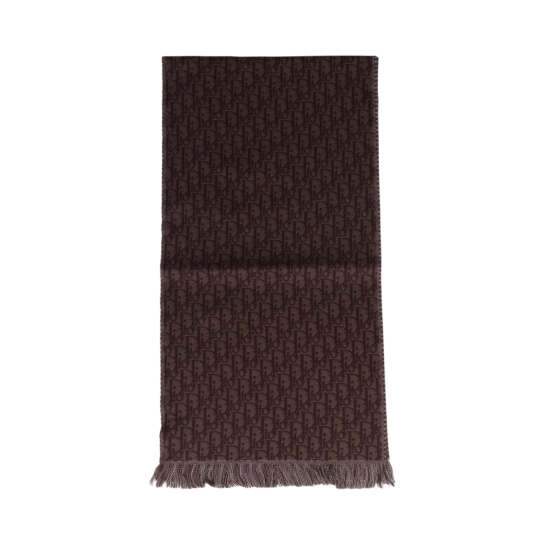 18E0005A0479-C787 Dior Essentials Oblique Wool Scarf Marron
