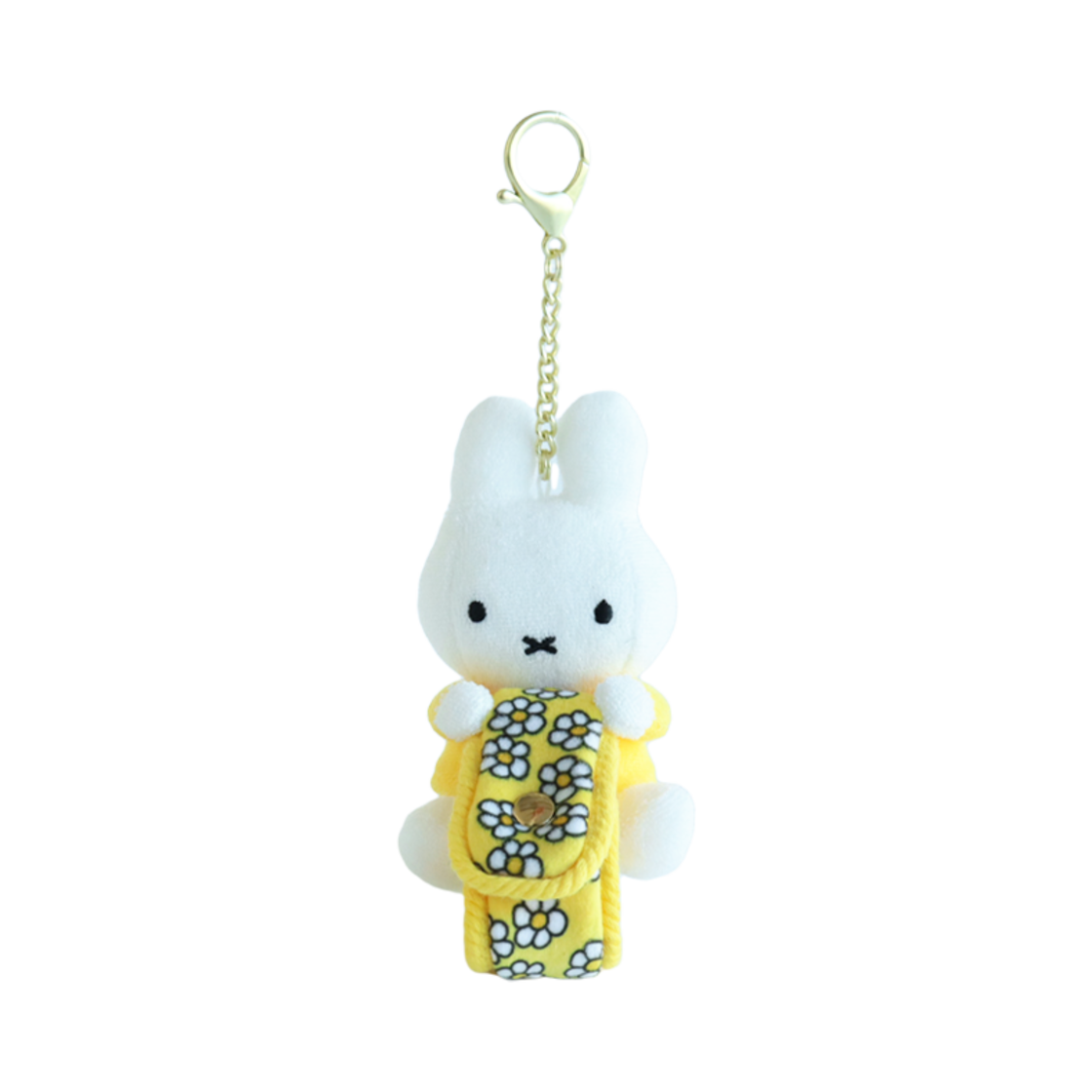 매니어리틀 미피 꽃무늬 키홀더 옐로우(Many a Little Miffy Flower Pattern Key Holder Yellow) - 1