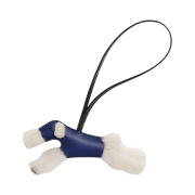 Hermes Budy Charm Merino Wool Milo & Ecru Bleu Saphir Noir