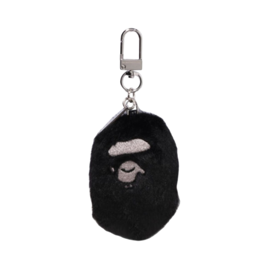 베이프 베이싱 에이프 헤드 포우 퍼 키체인 브라운 | BAPE | KREAM