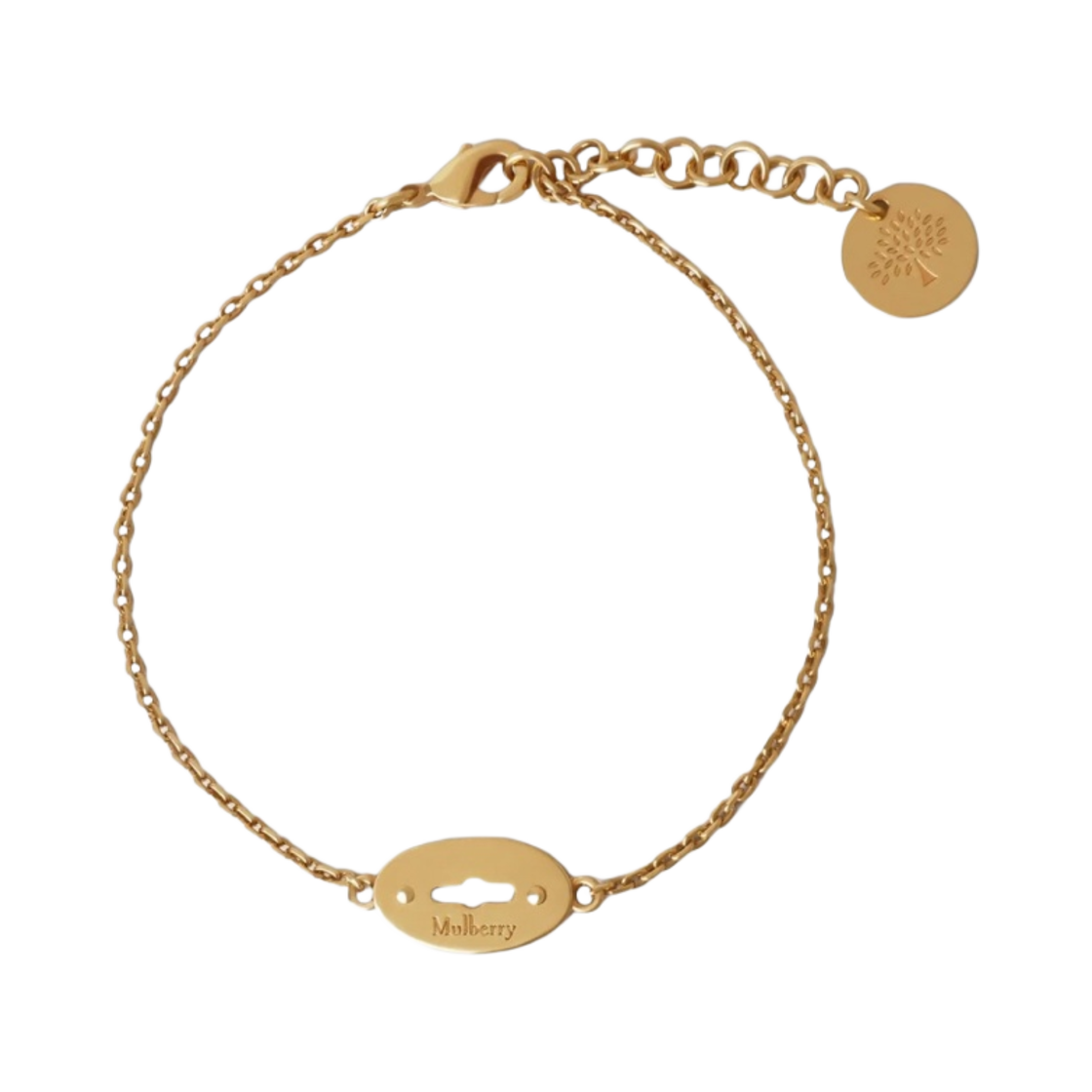 (W) 멀버리 베이스워터 브레이슬릿 골드 플레이티드 브라스 골드((W) Mulberry Bayswater Bracelet Gold Plated Brass Gold)