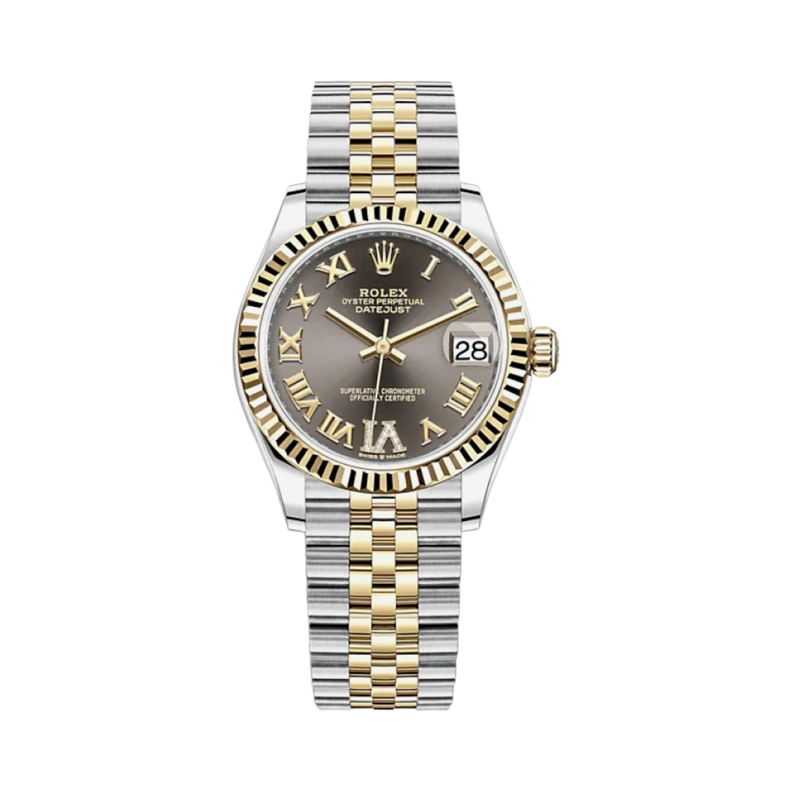롤렉스 데이트저스트 31mm 278273 다크 그레이 로만 다이아 셋팅 쥬빌리