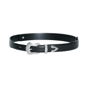 Toga Too Metal Buckle Slim Belt Black - 25SS