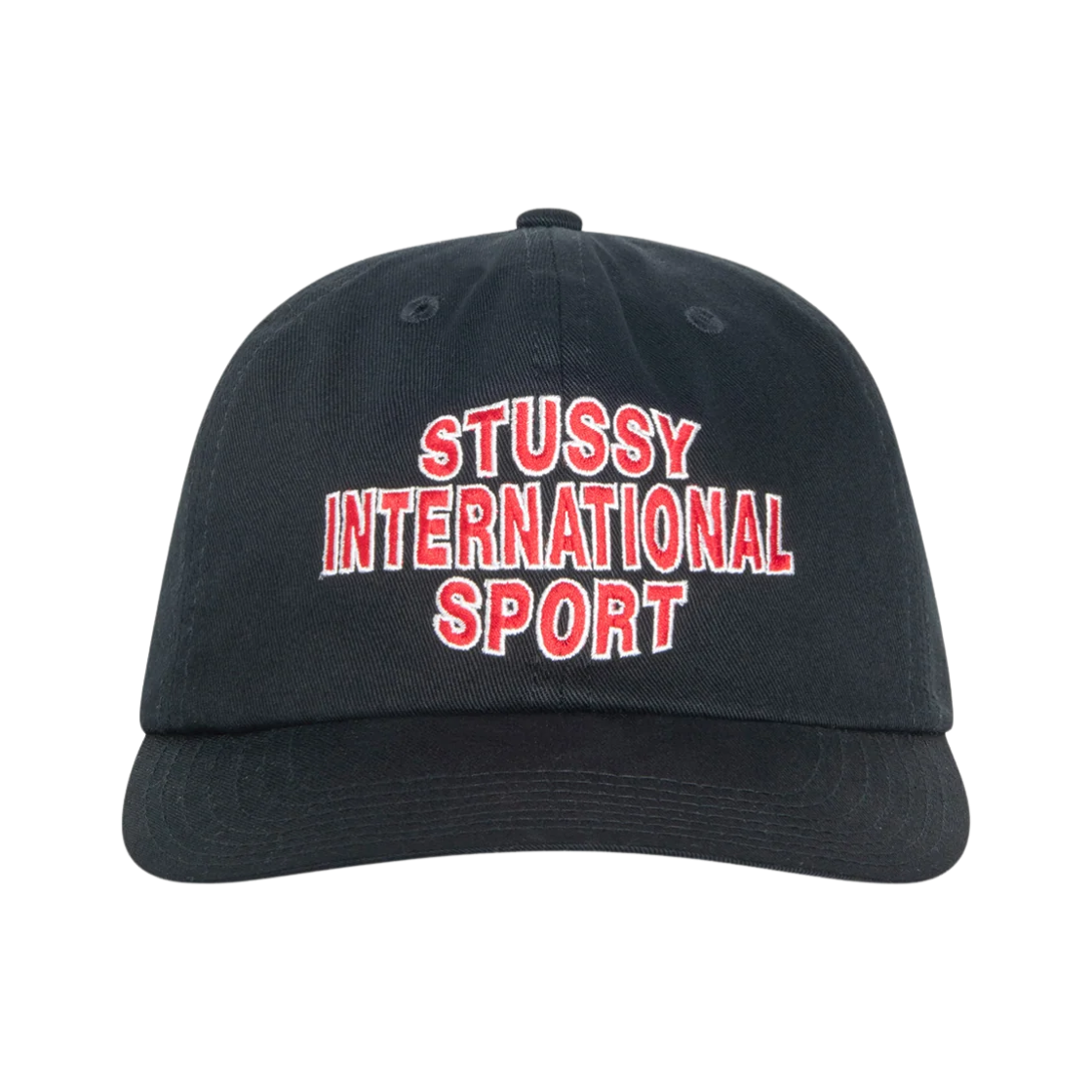 스투시 미드 뎁스 인터네셔널 스포츠 스트랩백 블랙(Stussy Mid-Depth International Sport Strapback Black)
