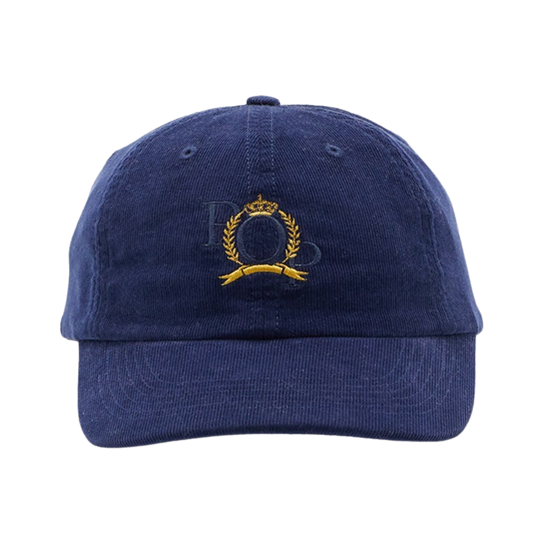 팝 트레이딩 컴퍼니 미니코어드 크레스트 식스패널 햇 네이비 - 24FW(Pop Trading Company Minicord Crest Sixpanel Hat Navy - 24FW)