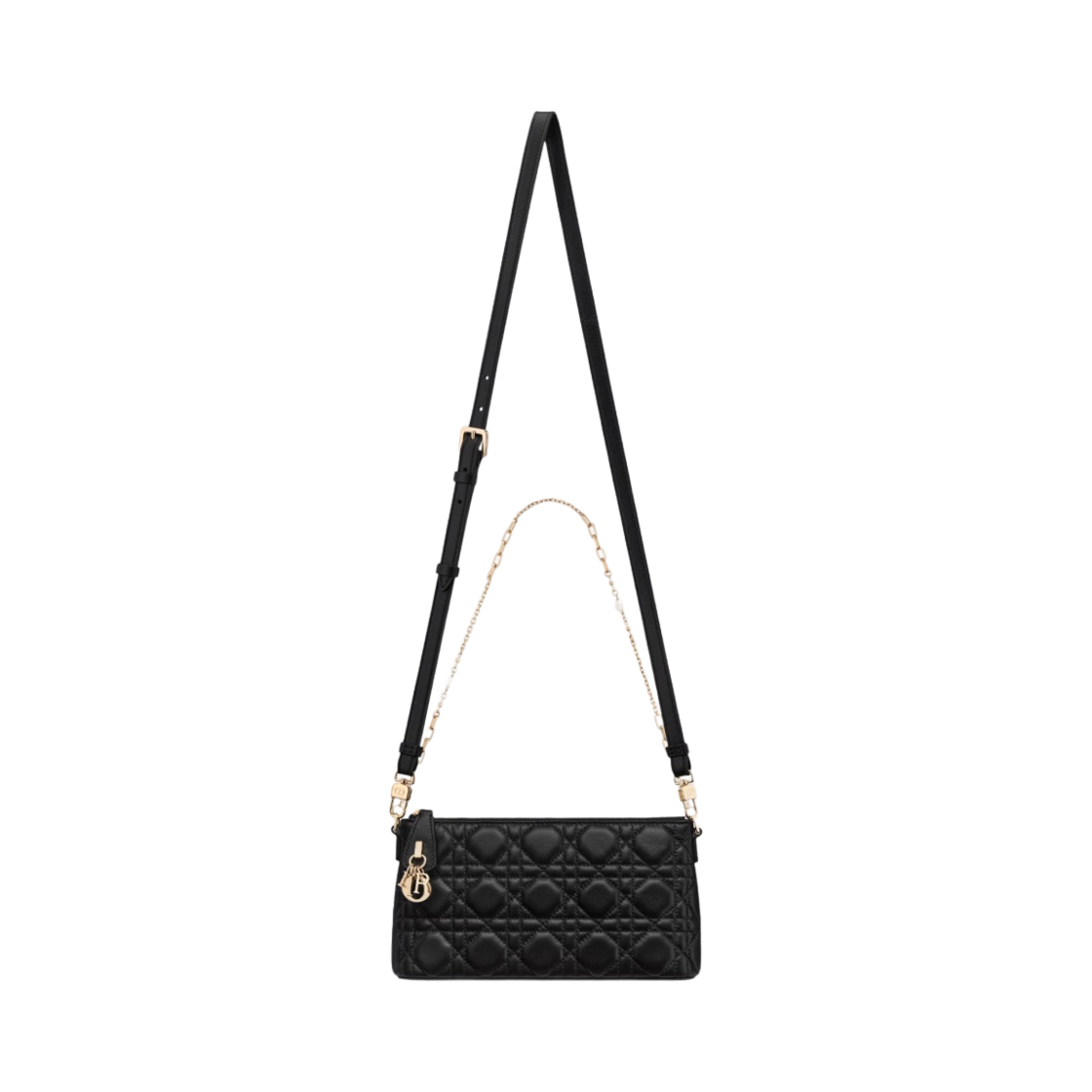 디올 미스 디올 미니 숄더백 까나쥬 램스킨 블랙(Dior Miss Dior Mini Shoulder Bag Cannage Lambskin Black) - 5