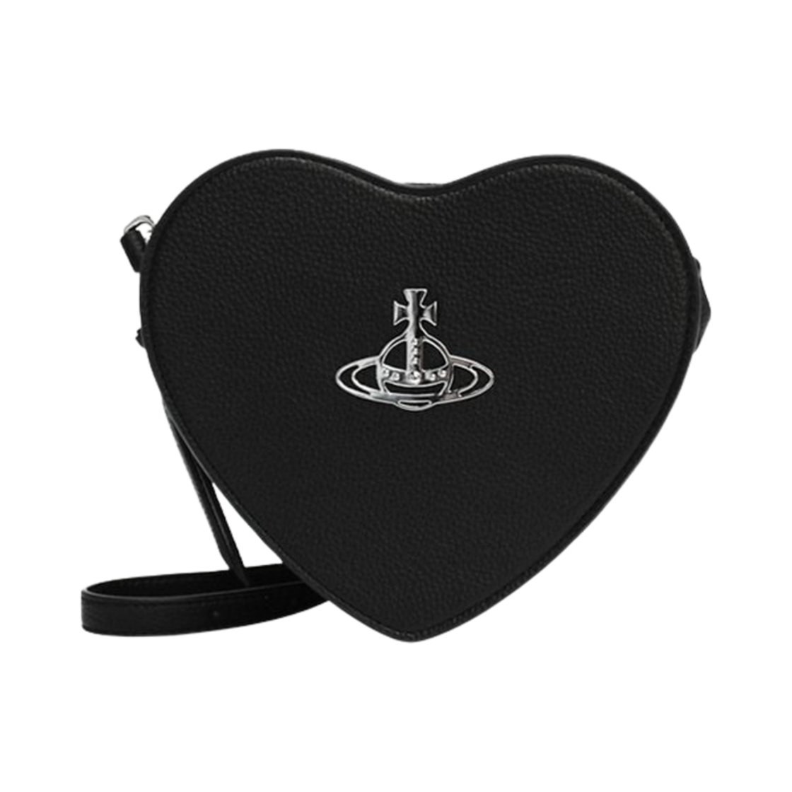 4803000TW-S000D-N403 Vivienne Westwood Louise Heart Crossbody Bag Black