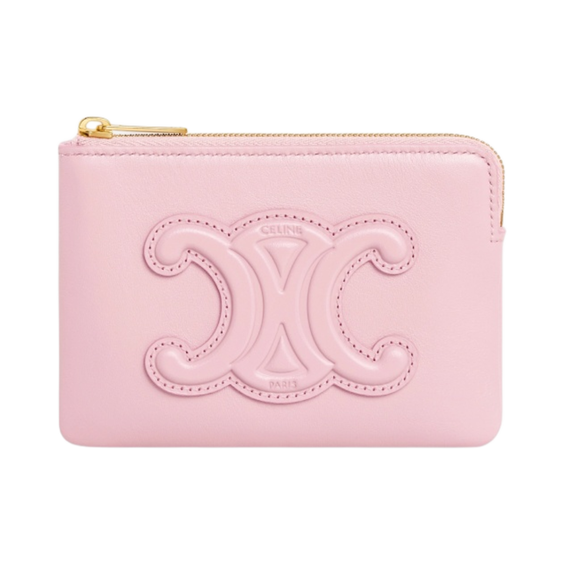 셀린느 트리옹프 스무스 카프스킨 코인 & 카드 파우치 핑크(Celine Coin & Card Pouch Triomphe in Smooth Calfskin Pink) - 1