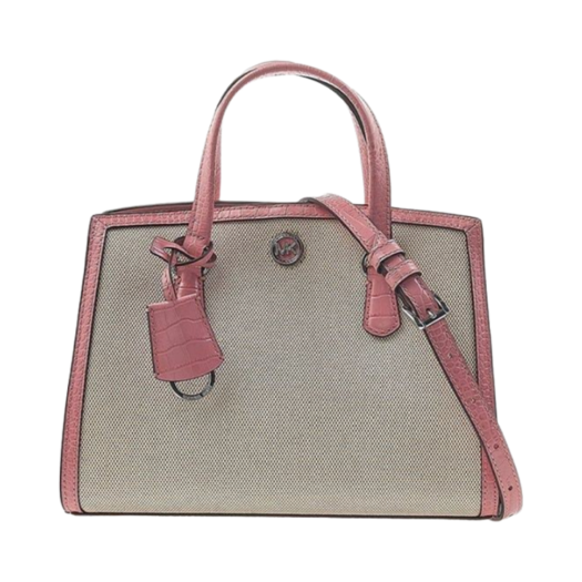 30S3S7CM1C664 Michael Kors Chantal Canvas Small Tote Bag Pink