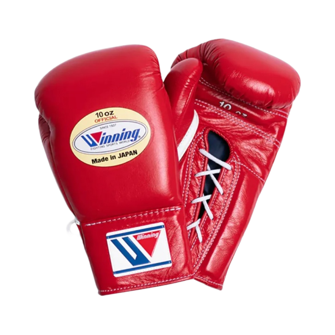 위닝 오피셜 레이스업 복싱 글러브 레드(Winning Official Lace Up Boxing Gloves Red)