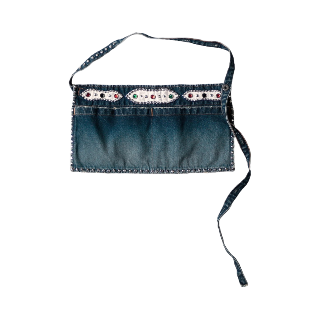 KR2304XG11 Kapital 13 oz. Denim 2way Gemstone Apron Indigo (Processing)