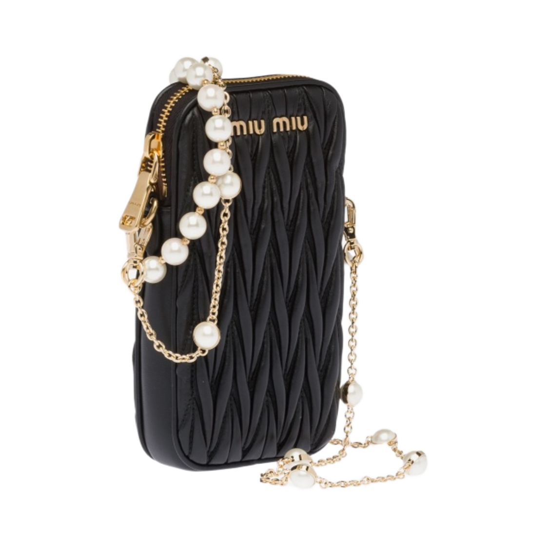 미우 미우 마테라쎄 나파 가죽 미니백 블랙(Miu Miu Matelasse Nappa Leather Mini Bag Black) - 2