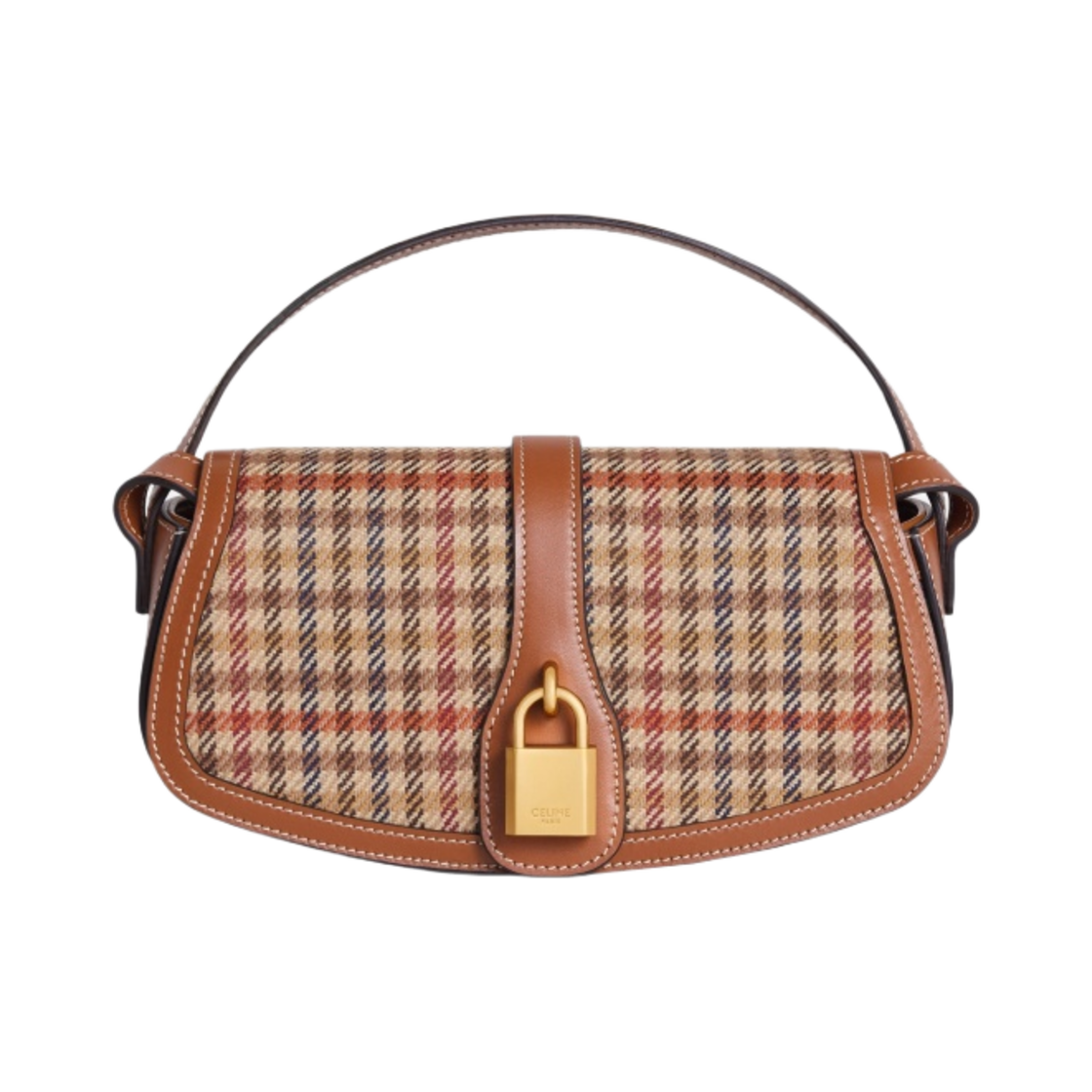 셀린느 트위드 카프스킨 타부 스트랩 클러치 멀티컬러(Celine Clutch on Strap Tabou in Tweed and Calfskin Multicolor) - 1