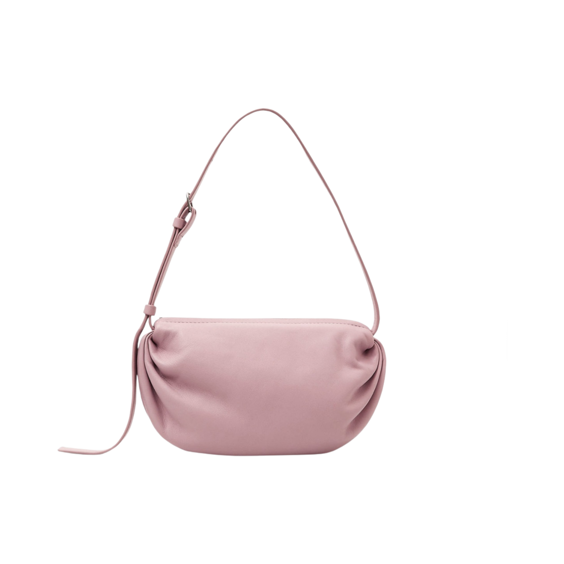 코스 개더드 레더 숄더백 더스티 핑크(COS Gathered Leather Shoulder Bag Dusty Pink) - 1